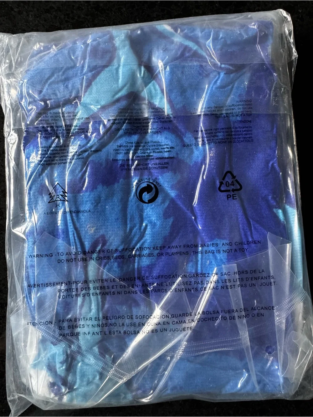 NEW in ORIGINAL package Blue Shark Print Microfiber Towel